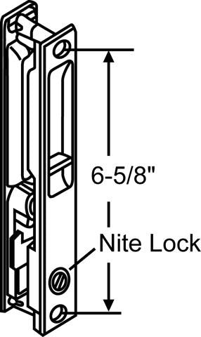 Patio Door Handle with Lock and Keeper. DL-503 / 13-140