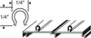 Stainless Steel Track Cover Snap on. DT-108 / 16-115