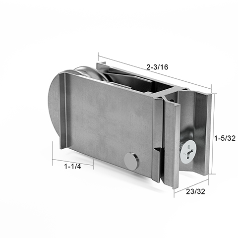 Patio Door Roller Assembly 1-1/4 Steel Wheel DR-109 / 9-252