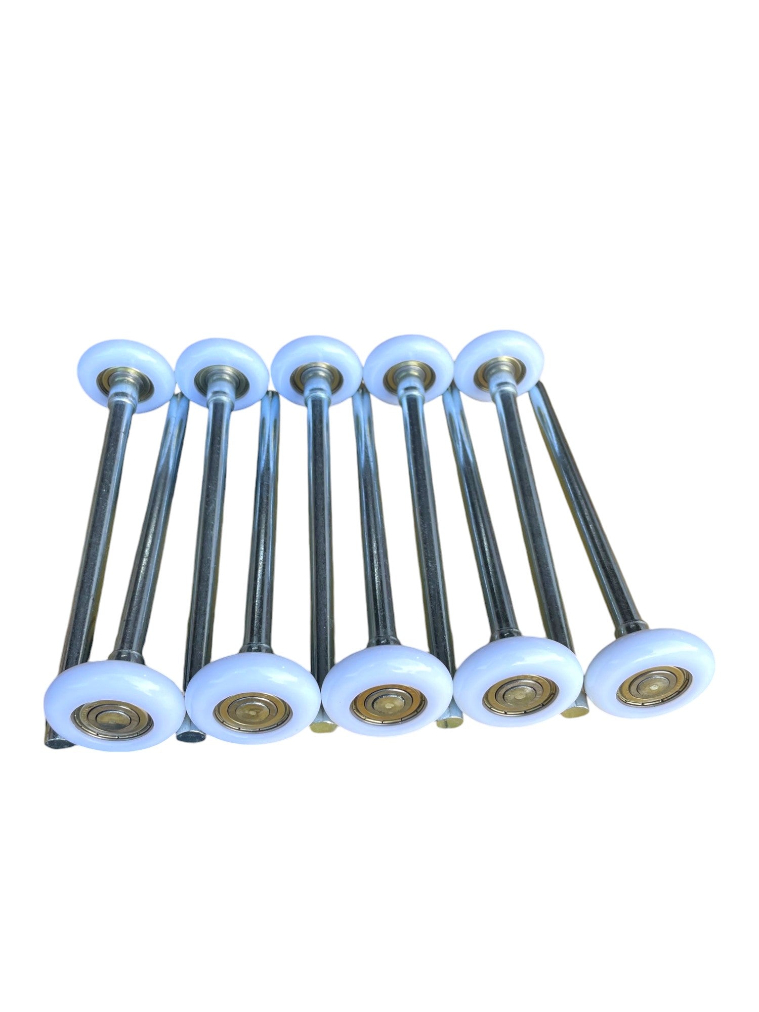 2" Sealed 6200ZZ Bearing Nylon Garage Door Roller, 7" Stem, Pack of 10