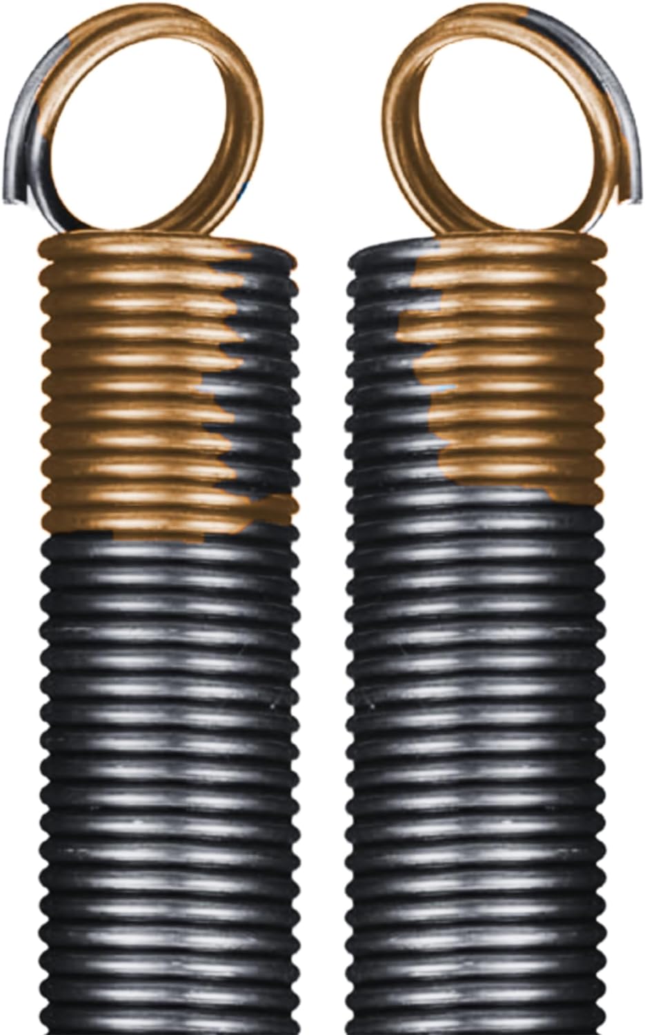 Heavy Duty Residential Garage Door Extension Springs 2-Pack 180lbs Gold