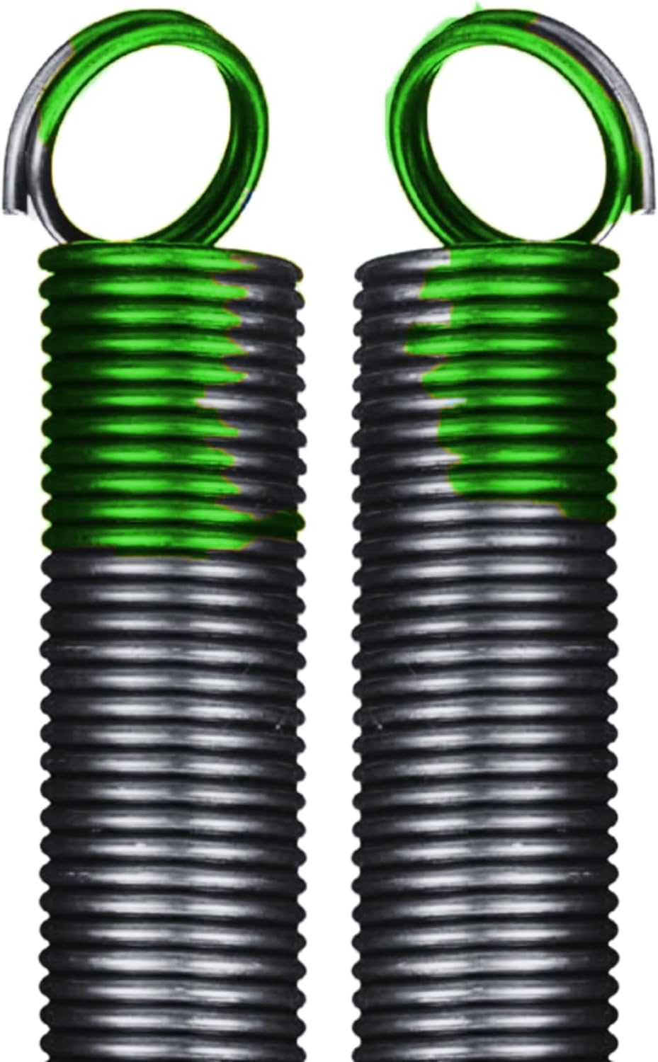 Heavy Duty Residential Garage Door Extension Springs 2-Pack 120lbs Green