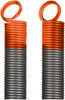 Heavy Duty Residential Garage Door Extension Springs 2-Pack 170lbs Orange